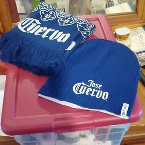 Corona beanie and scarf set